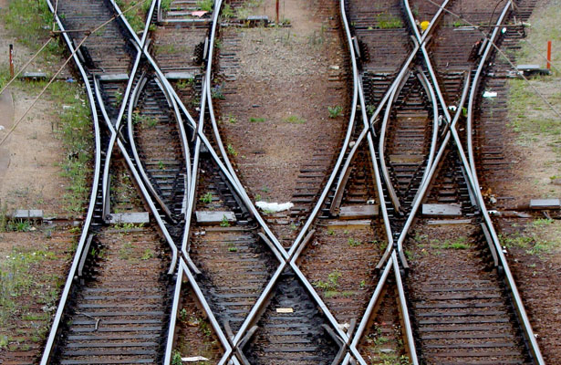 Winding Railroad Tracks