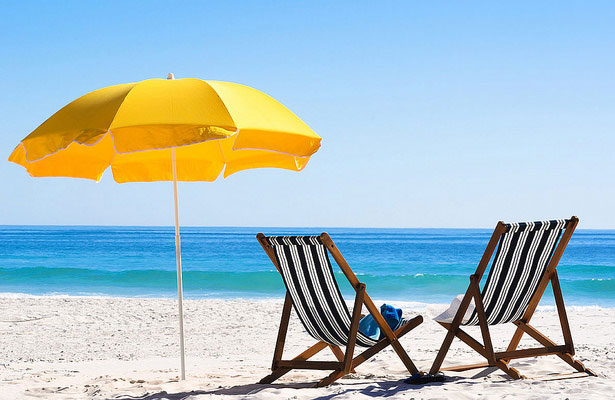 Beach Chairs in the Sand