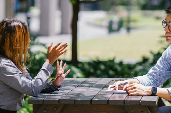 Outdoor conversation
